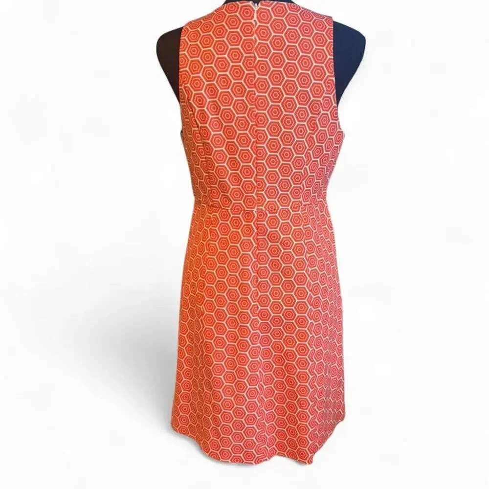 Gap orange and white retro style dress with pockets on the side Size 6P - Picture 5 of 5